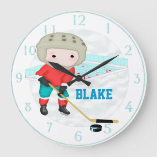 Ice Hockey Personalised Wall Clock