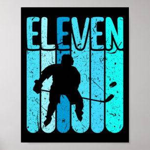 Ice Hockey Player 11th Birthday Boys Ice Hockey  Poster