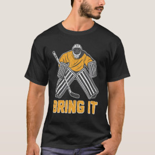 Ice Hockey Player Apparel  Goaltender Goalie T-Shirt