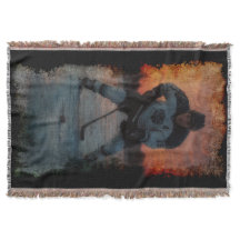 Ice Hockey Player at Sunset