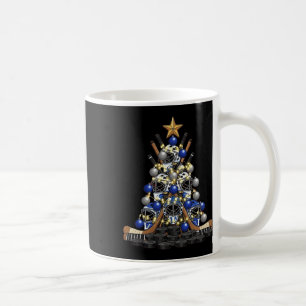 Ice Hockey Player Christmas Tree Lights Xmas Funny Coffee Mug