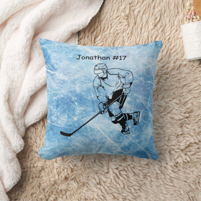 Ice Hockey Player Cushion (Blanket)