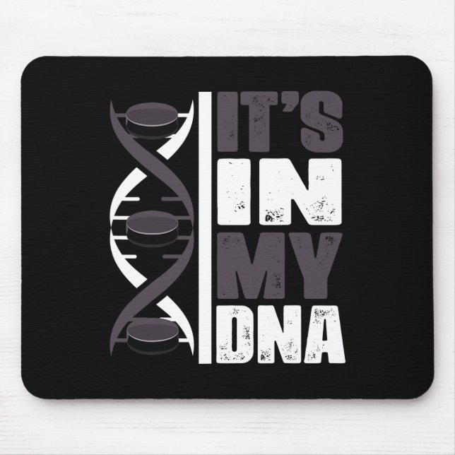 Ice Hockey Player Dna  Mouse Mat (Front)
