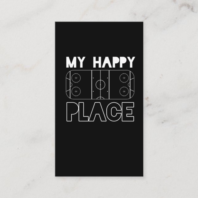 Ice Hockey Player Goalie Centre Defence Field Business Card (Front)