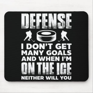 Ice Hockey Player Goalie Defence I Don't Get Many  Mouse Mat