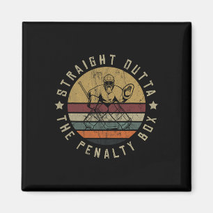 Ice Hockey Player Goalie Jersey Puck Face Mask Tea Magnet