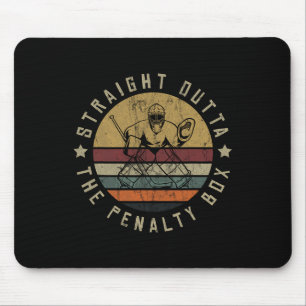 Ice Hockey Player Goalie Jersey Puck Face Mask Tea Mouse Mat