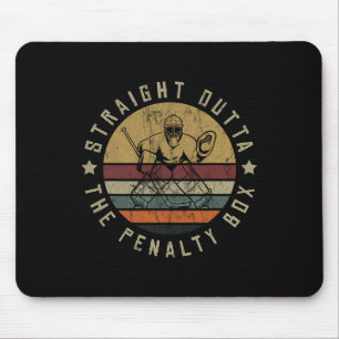 Ice Hockey Player Goalie Jersey Puck Face Mask Tea Mouse Mat