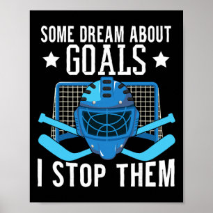 Ice Hockey Player Ice Hockey Goalie Poster