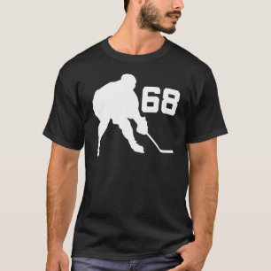 Ice Hockey Player Jersey Number 68 T-Shirt