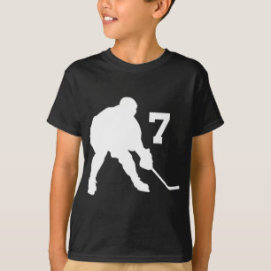 Ice Hockey Player Jersey Number 7 T-Shirt