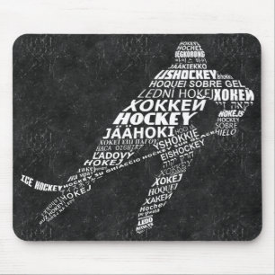 Ice Hockey Player Languages Mousemat