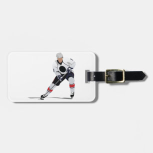 Ice Hockey Player Luggage Tags