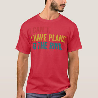 Ice Hockey Player Plans At The Rink Ice Hockey Coa T-Shirt