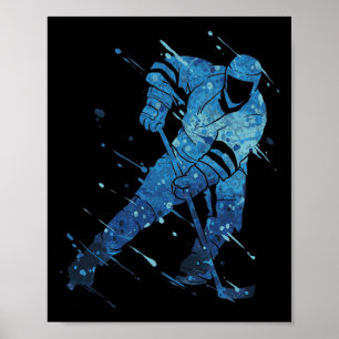 Ice Hockey Player Poster