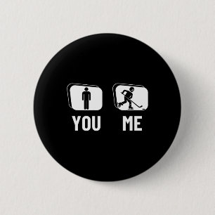 Ice Hockey Player Proud Funny Men Ice Hockey 6 Cm Round Badge
