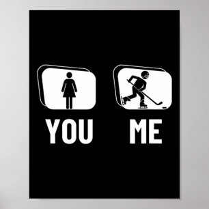 Ice Hockey Player Proud Funny Women Ice Hockey Poster