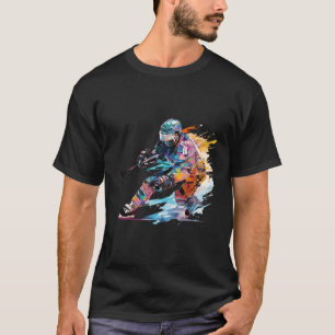 Ice Hockey Player Sport Game Champion Competition  T-Shirt