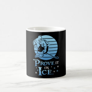 Ice Hockey Player Stick Sports Team Puck Gift Idea Coffee Mug
