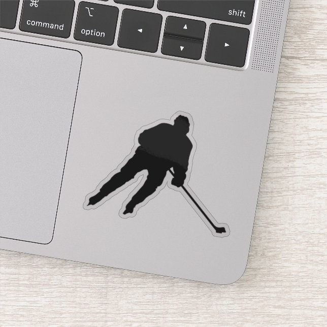 Ice hockey player - sticker (black) (Detail)