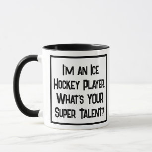 Ice Hockey Player Super Talent. Two Tone Mug