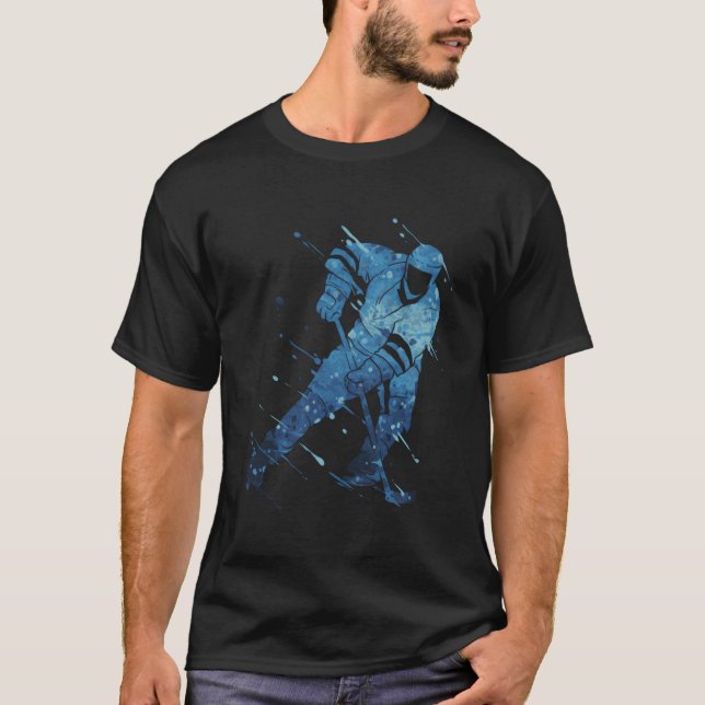 Ice Hockey Player T-Shirt (Front)