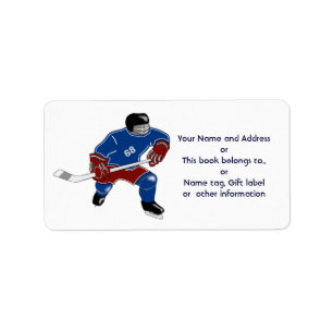 Ice Hockey Players Walk On Water Label