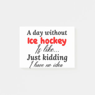 ice hockey post-it notes