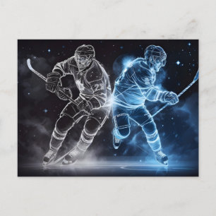 Ice Hockey Postcard