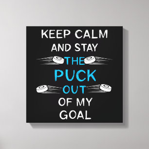 Ice Hockey Puck Play Ice Hockey Winter Team Sport  Canvas Print