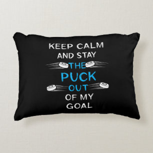 Ice Hockey Puck Play Ice Hockey Winter Team Sport  Decorative Cushion