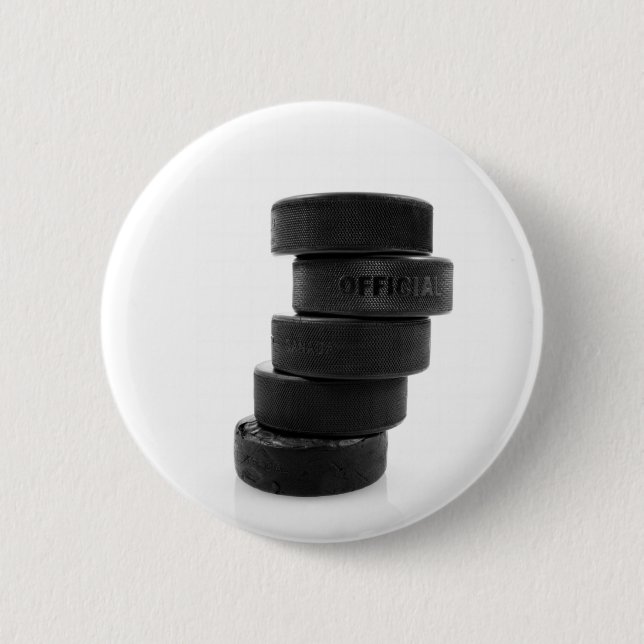 Ice hockey pucks... button (Front)