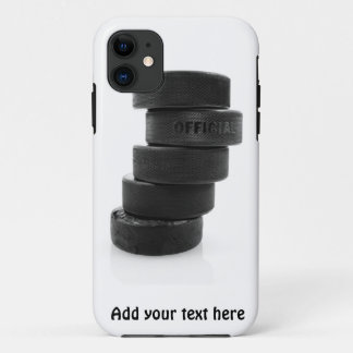 Ice hockey pucks iPhone 11 case