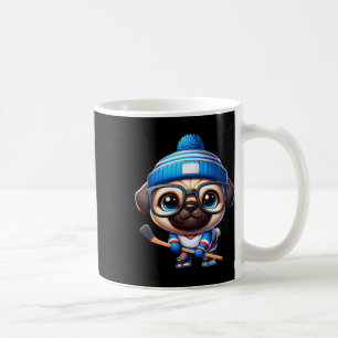 Ice Hockey Pug Adorable Companion  Coffee Mug