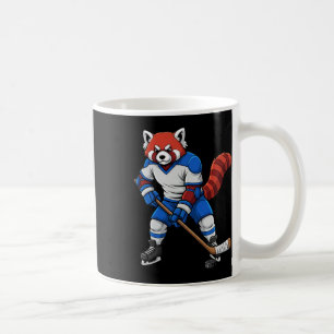 Ice Hockey Red Panda Sports Player Animal Coffee Mug