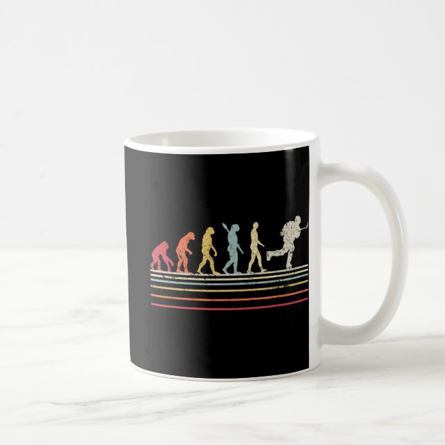 Ice Hockey Retro Evolution  For Hockey Player Coffee Mug (Right)