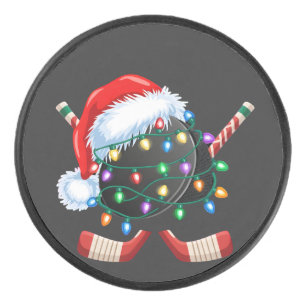 Ice Hockey Santa Hockey Ball Christmas Sport Puck