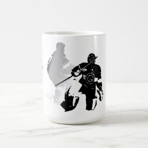 Ice Hockey Season - Goalie and Forward      Coffee Mug