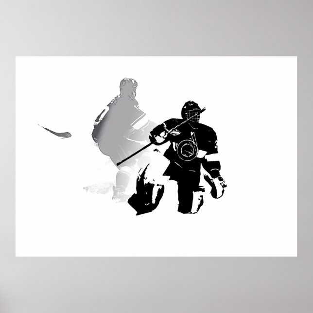 Ice Hockey Season - Goalie and Forward  Poster (Front)