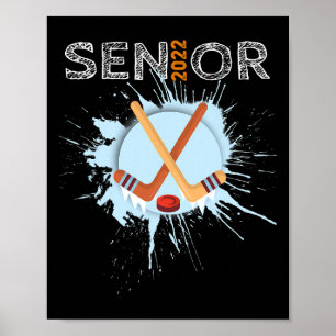 Ice Hockey Senior College High School Poster