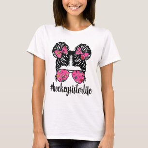 Ice Hockey Sister Little Sister Of An Ice Hockey P T-Shirt