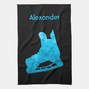 Ice Hockey skate towel turquoise