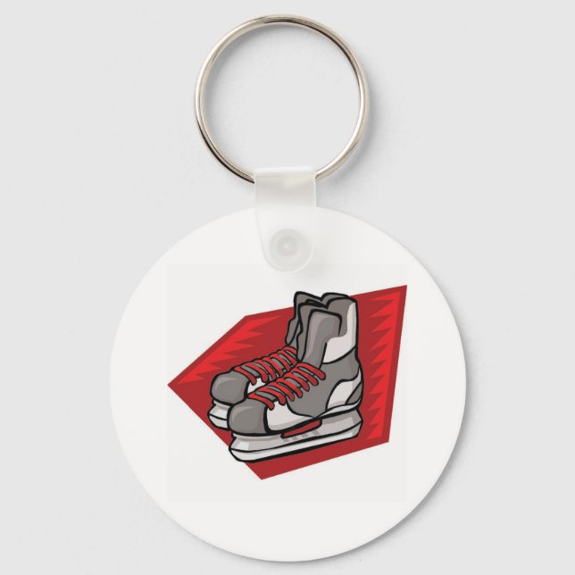 Ice Hockey Skates Key Ring (Front)