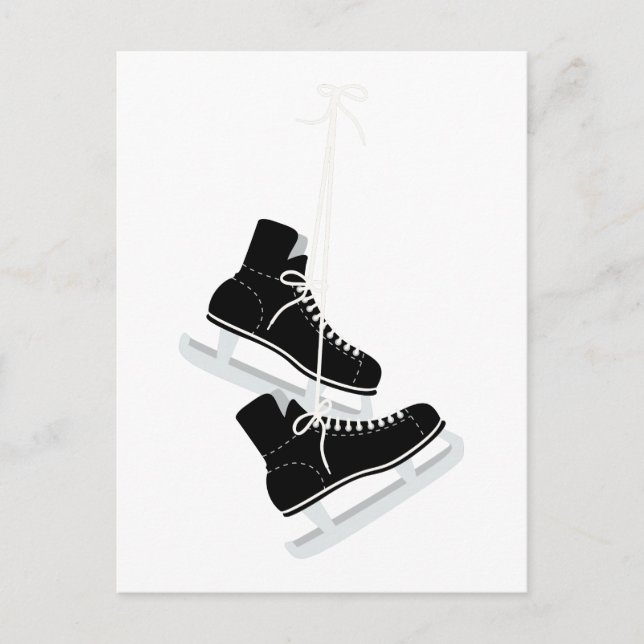 Ice Hockey Skates Postcard (Front)