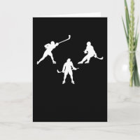 Ice hockey stick player silhouette cool sport gift