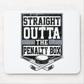 Ice Hockey Straight Outta The Penalty Box Funny Pl Mouse Mat