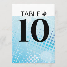 ICE HOCKEY Table Number Seating Cards