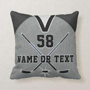 Ice Hockey Team Gifts Hockey Pillow with YOUR TEXT