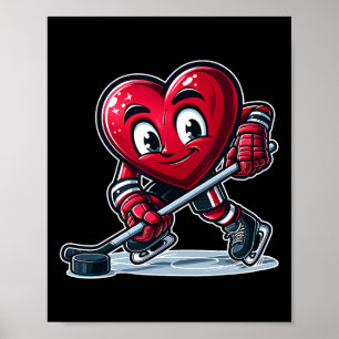 Ice Hockey Team Kids Boys Girls Men Women Mom Dad Poster