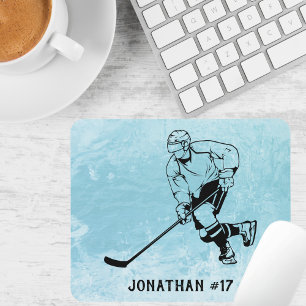 Ice Hockey Team Player Mouse Mat